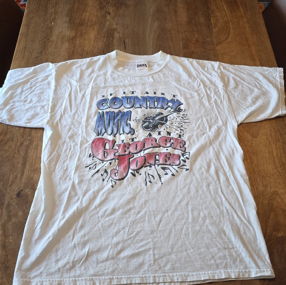 George Jones “No Show Jones” 1999 Country Music Tour T-Shirt XL